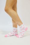 3 paar Teckel short sokken flamingo
