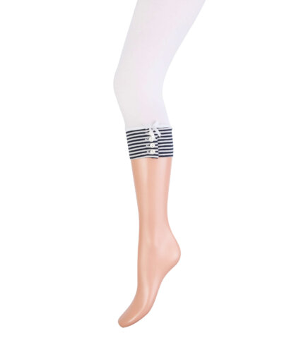 Yellow Moon capri legging met gestreept boord