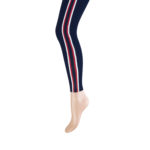 Yellow Moon legging blauw met rode bies