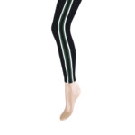 Yellow Moon legging zwart met groene bies