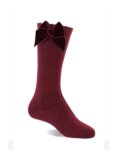 Prachtige kniekous met velvet strik